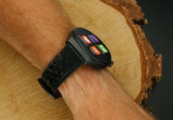 Smartwatch męski Garett V12 czarny skórzany. Męski smartwatch Garett. Męski smartwatch na pasku. Smartwatch męski Garett z rozmowami. Smartwatch na skórzanym pasku na prezent dla mężczyzny.4.jpg